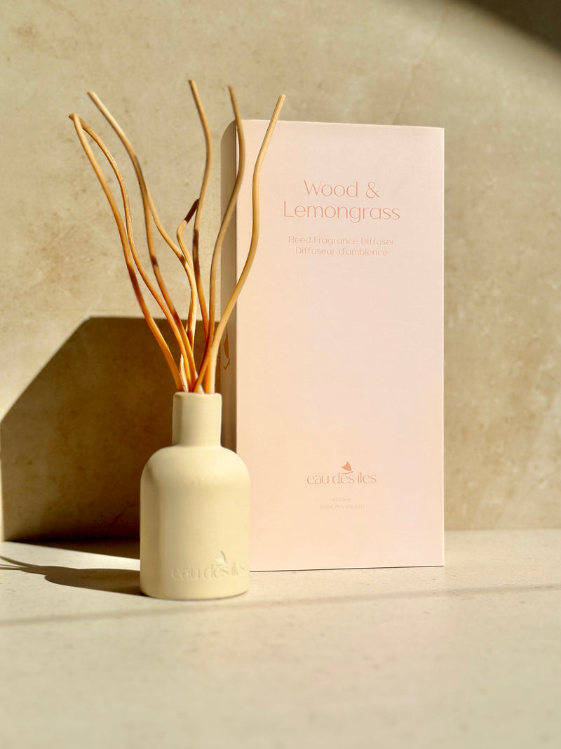 Wood & Lemongrass Reed Fragrance Diffuser / Diffuser d'ambience