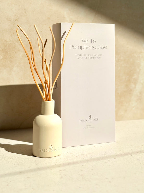 White Pamplemousse Reed Fragrance Diffuser - Diffuser d'ambience